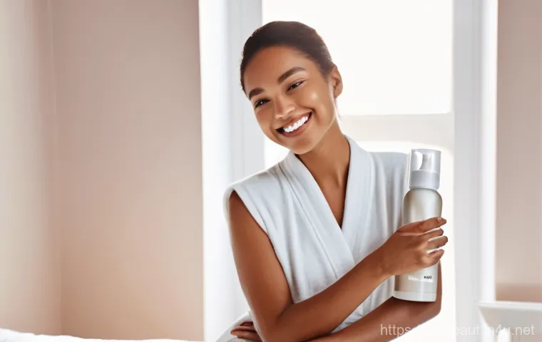 왁싱 후 필링 젤 사용법 - **Post-Depilation Care: Chemical Exfoliant Application for Ingrown Hair Prevention**
    A woman in ...