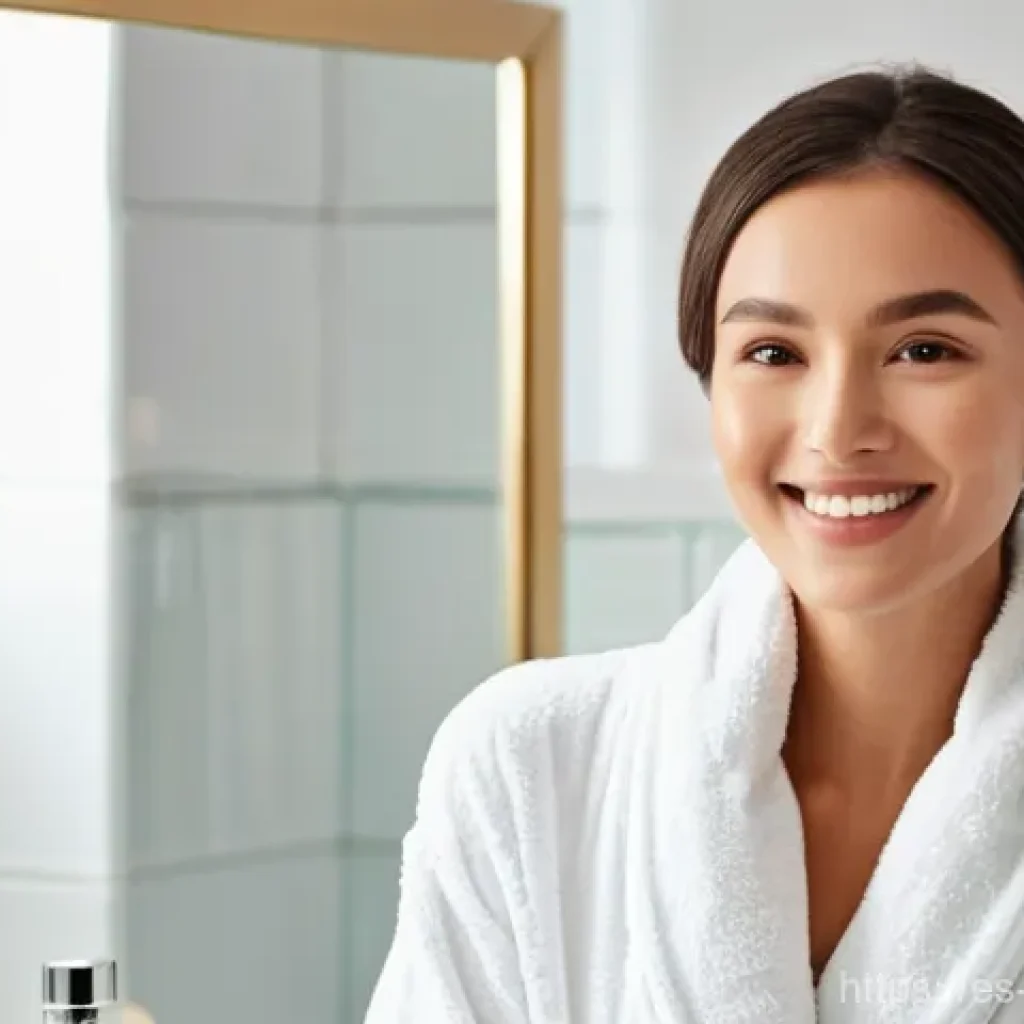 여드름 피부용 워시오프 팩 추천 - **Prompt for Radiant Transformation:**
    "A stunning young woman in her mid-20s stands in a bright...