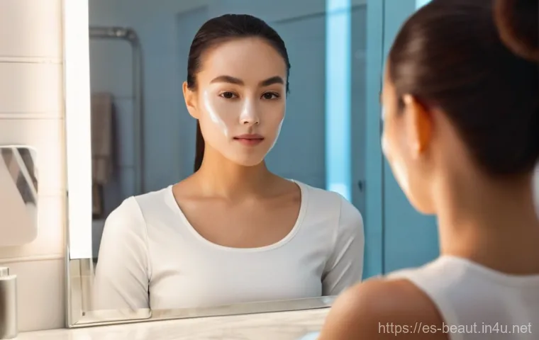 여드름 피부용 워시오프 팩 추천 - **Prompt for Relaxing Mask Application Ritual:**
    "A person (gender-neutral, or a young woman in ...