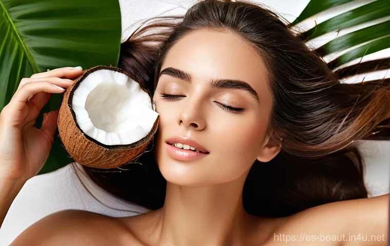 코코넛 오일 성분 왁싱 스트립 비교 - **Prompt 2: The Art of Coconut Waxing Strips Application**
    "A medium shot focusing on elegant ha...