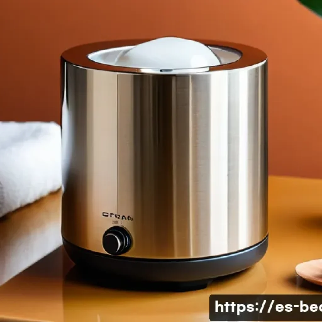 왁스 히터와 멜터의 차이 - A sleek, compact wax warmer designed for quick heating of small wax quantities, featuring a smooth, ...
